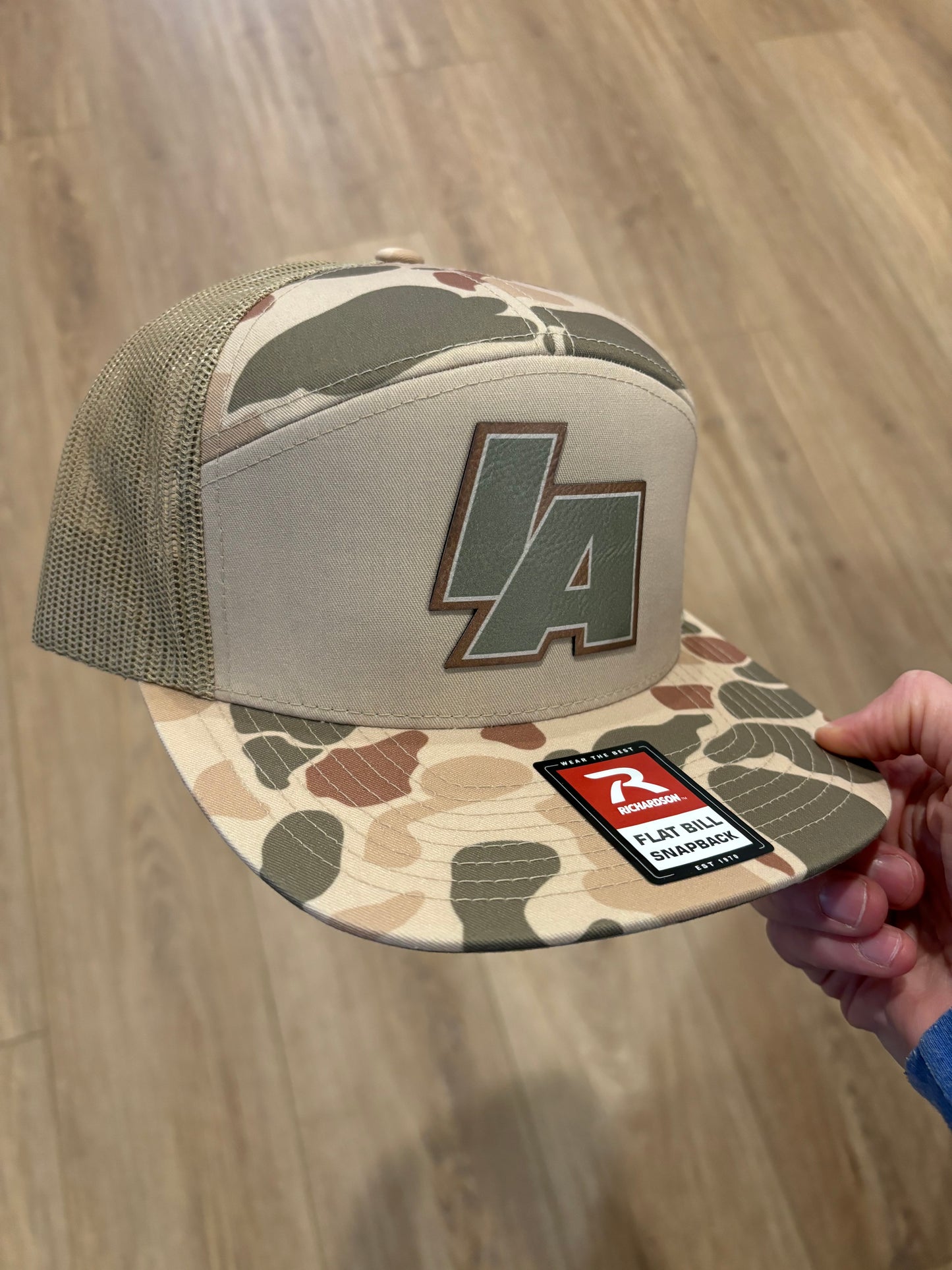 Brown Camo Richardson Flat Bill