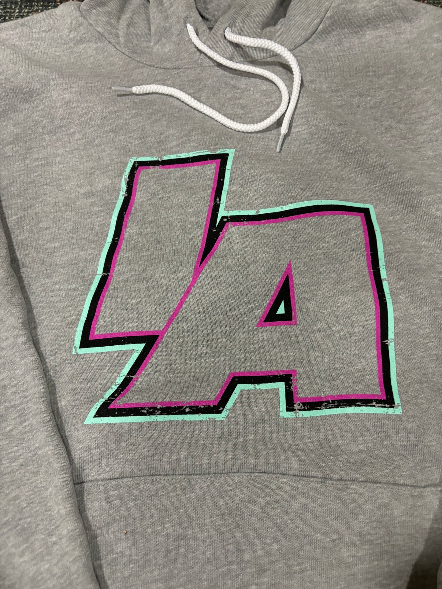 Pink/ Teal IAwrestle hoodie
