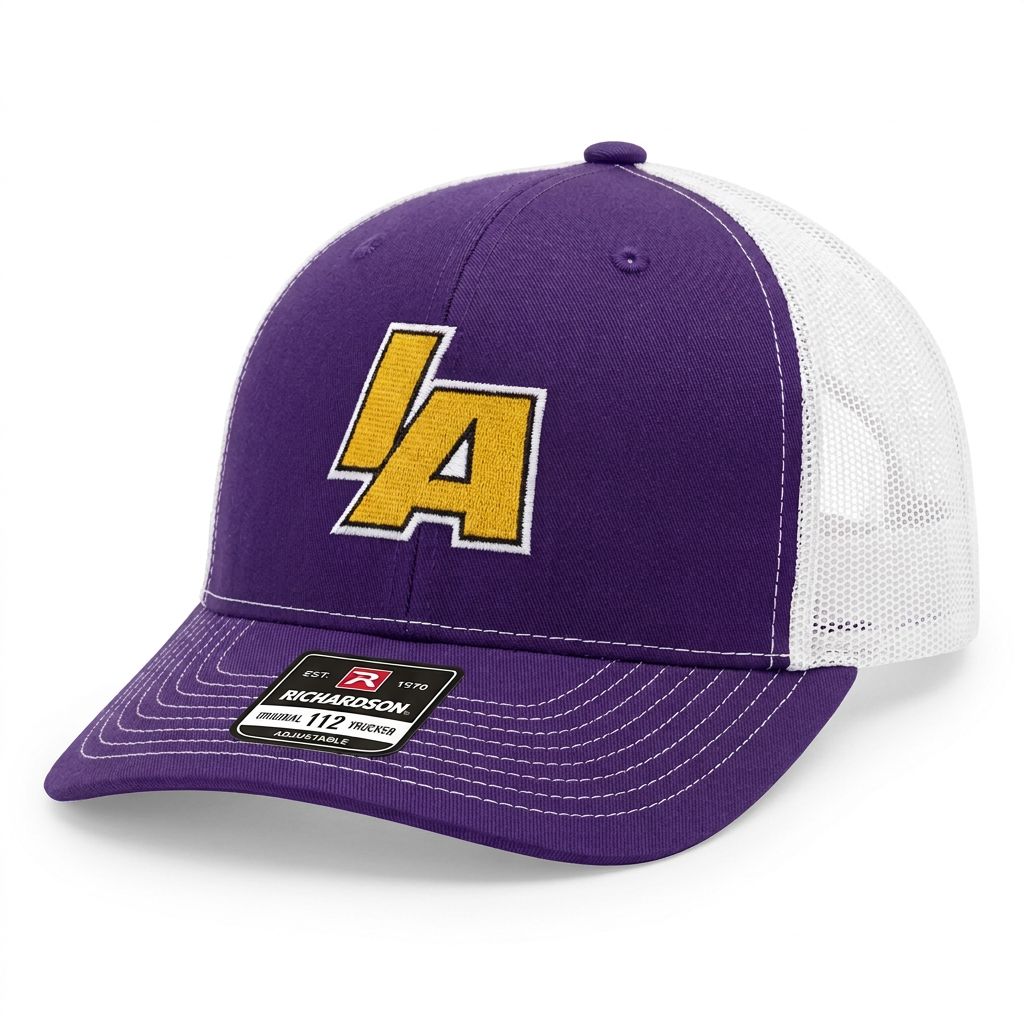 Purple/ Yellow Richardson 112 hat