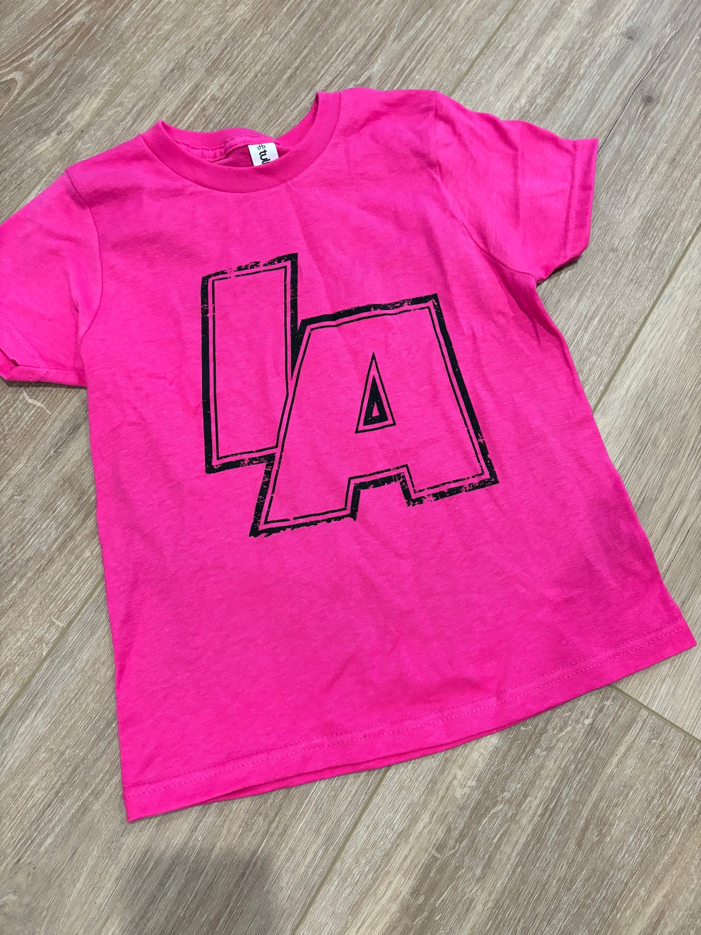 Youth Pink IA tshirt
