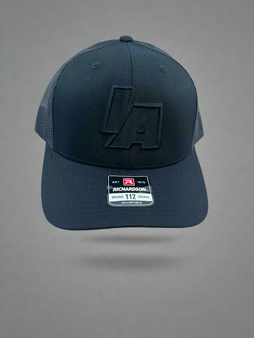 Blacked Out IAWrestle Richardson Trucker hat