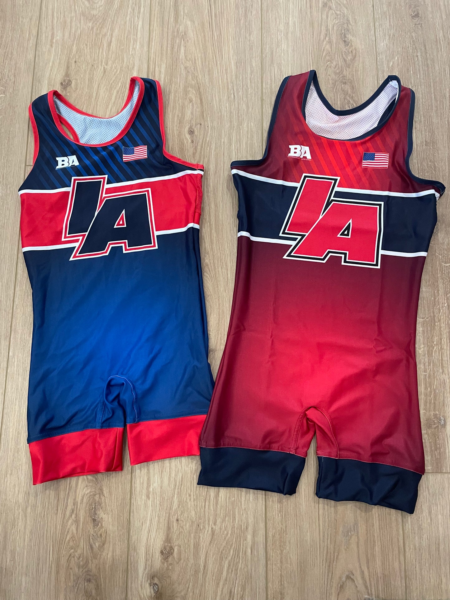 Womens IA Singlets Red/Blue