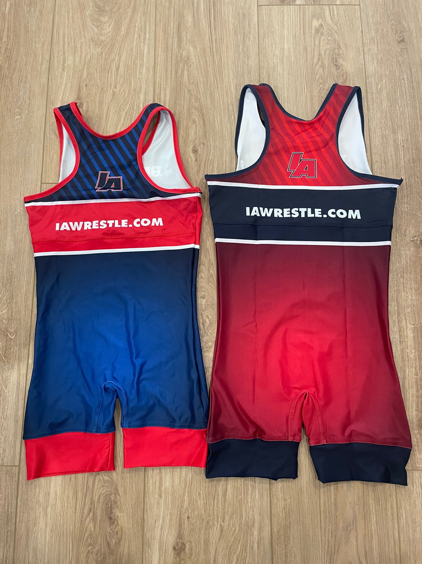 Womens IA Singlets Red/Blue