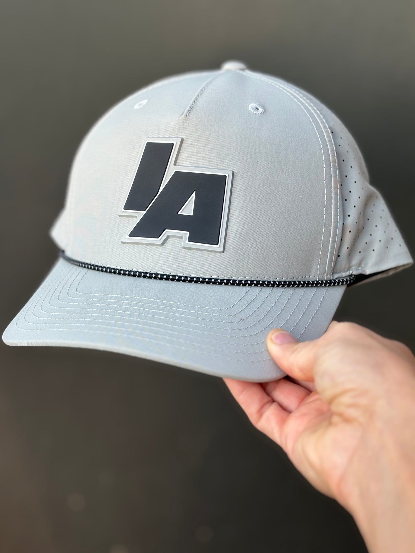 Light gray string hat