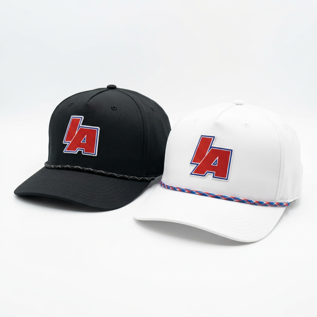 Textured Patch String Hats