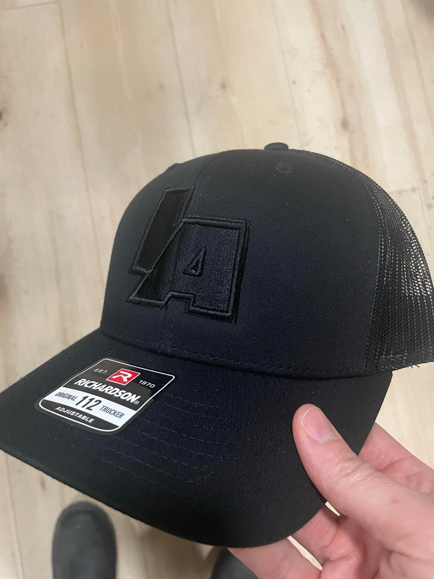 Blacked Out IAWrestle Richardson Trucker hat